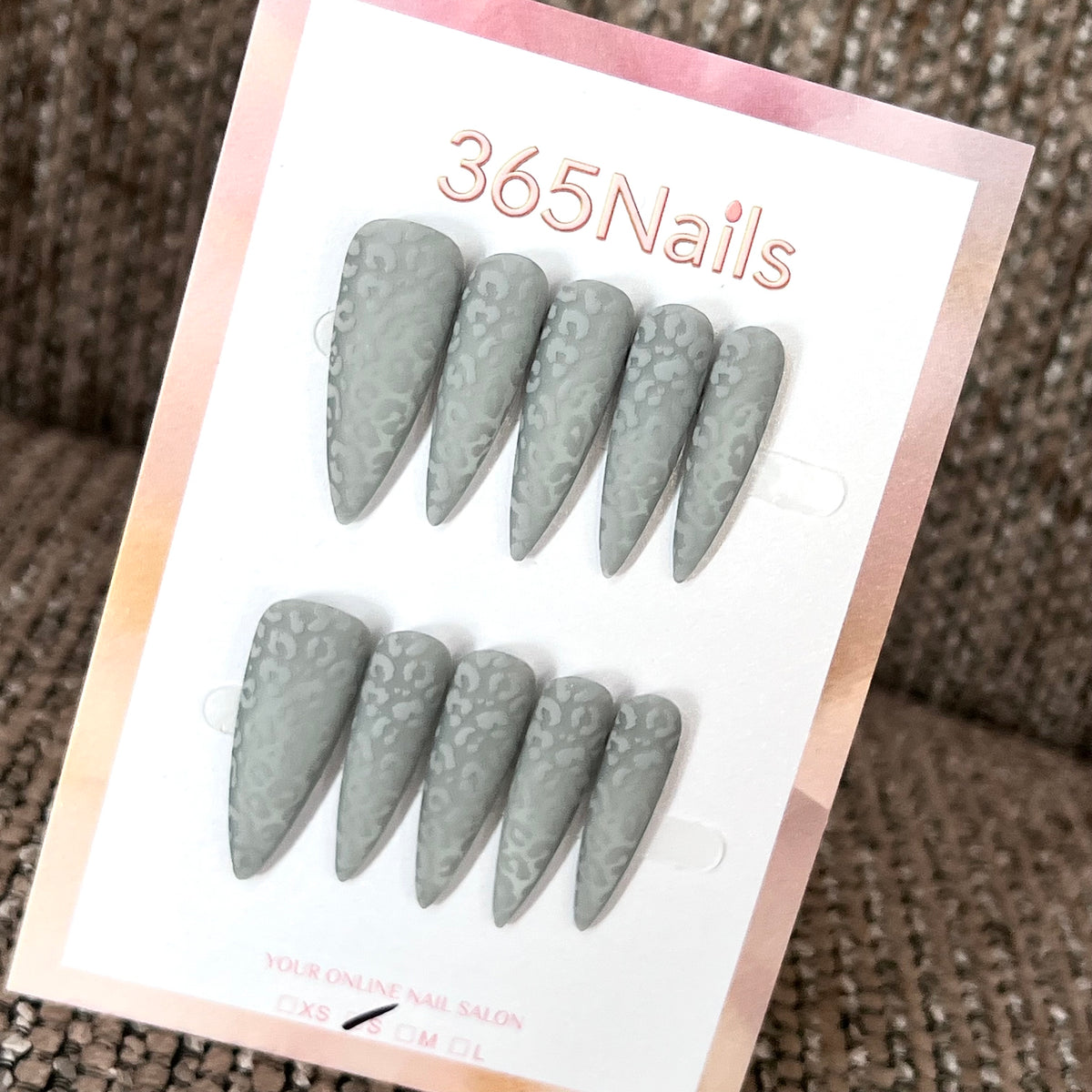 Sage Sparkle - Green Glitter Press-On Nails