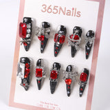 365Nails Crimson Gothic Luxury Stiletto Tips