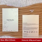 Pearl Finish Display Cards for Handmade Press On Nails (MOQ=50)