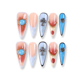 365Nails Sunset Sky Charm Stiletto Press-On Nails