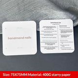 Galaxy Black Display Cards for Press On Nail Collections (MOQ=50)