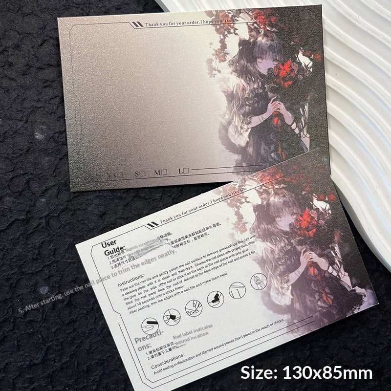 橫向紋理穿戴甲展示卡 (MOQ=50)