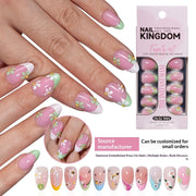 "Spring Daisy French" - Floral 32Pcs Press-On Nails Set