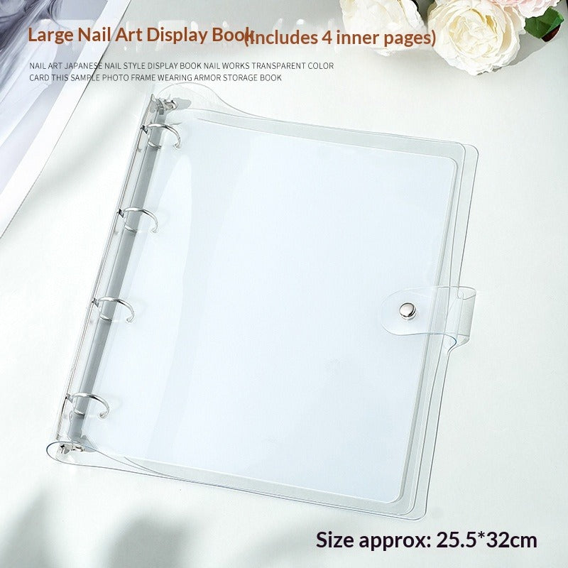 Clear Nail Art Display Album Organizer