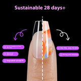 Nail Tips Nail pads for nail salons, transparent trapezoidal nail pads, ultra-thin and seamless nails 240 boxed nail pads