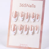 365Nails Nude Pink Asymmetric French Almond with Rhinestones Press-OnsSold in packs of 5. Minimum order: 1 pack (5 pcs). Quantity = number of packs. Qty 1 = 5 pcs