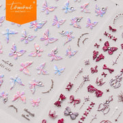 Crystal Diamond Butterfly – Holographic Nail Art Set