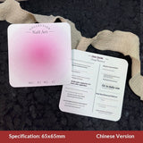 Embossed Cotton Paper Display Cards for Press On Nails (MOQ=50)