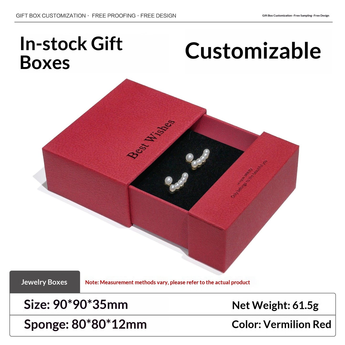 Luxury Drawer Jewelry Packaging Gift Box (MOQ=10)