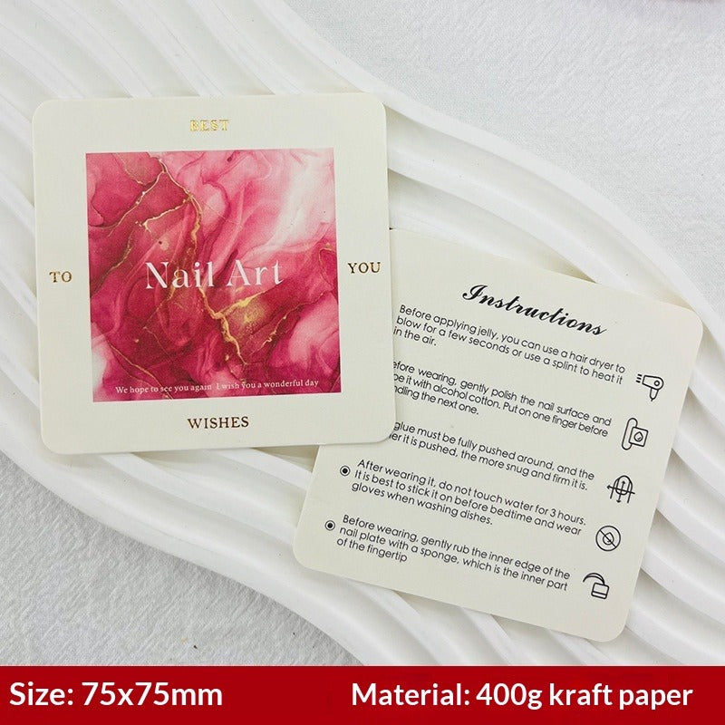 European Style Display Cards for Press On Nail Sets (MOQ=50)