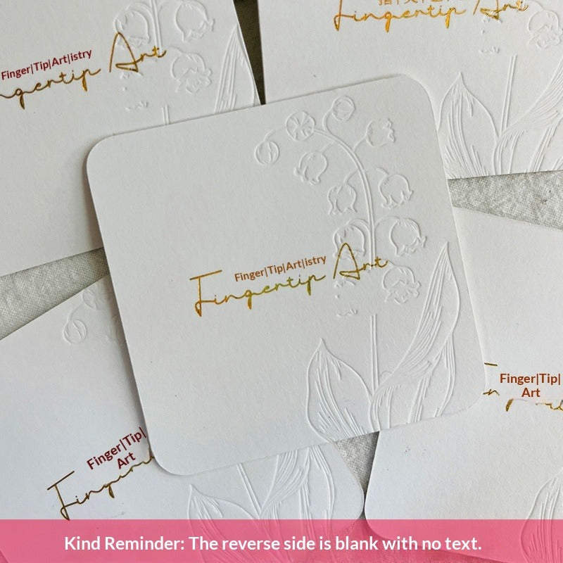 Embossed Cotton Paper Display Cards for Press On Nails (MOQ=50)