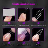 Nail Tips nail pads, long styles, full stickers, transparent pointed pieces, light folds and no marks, water drop nail patches, fake nails wholesale