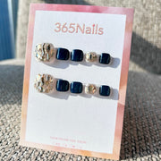 365nails: 碎銀玻璃 手工製穿戴足部甲片
