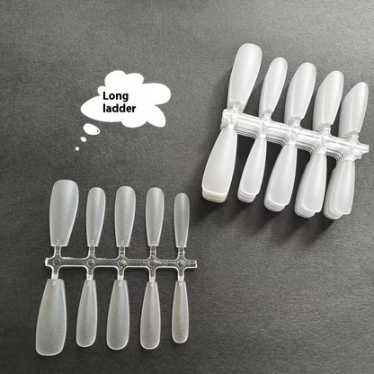 Puntas de uñas que se presionan sobre las almohadillas para uñas, sin tallado ni pulido, parches de uñas postizas ultrafinos y sin costuras, bolsas al por mayor de 300 piezas ｜ 365nails