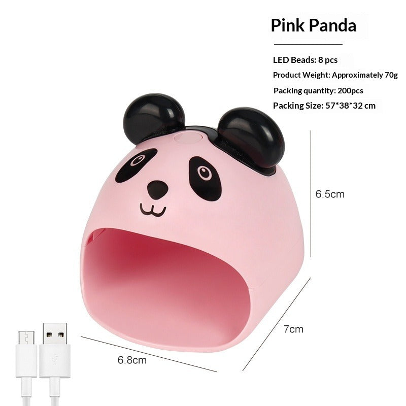 "Mini C-Shape Single Finger UV/LED Nail Lamp" - Fast Curing Press-On Tool