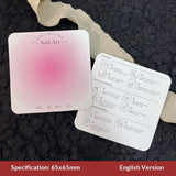 Embossed Cotton Paper Display Cards for Press On Nails (MOQ=50)