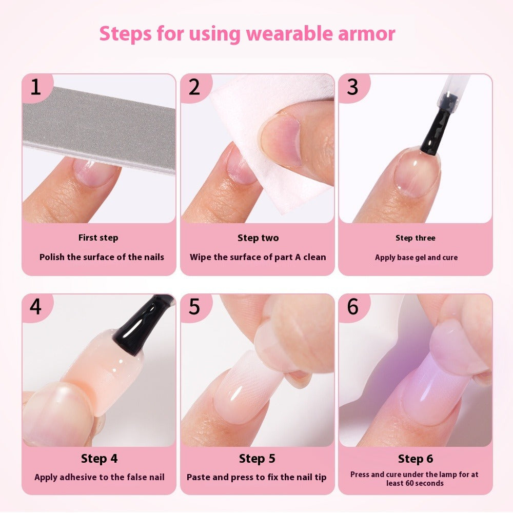 Pointes d'ongles classiques French — faux ongles press-on, 150 pièces préfabriquées (MOQ=3)