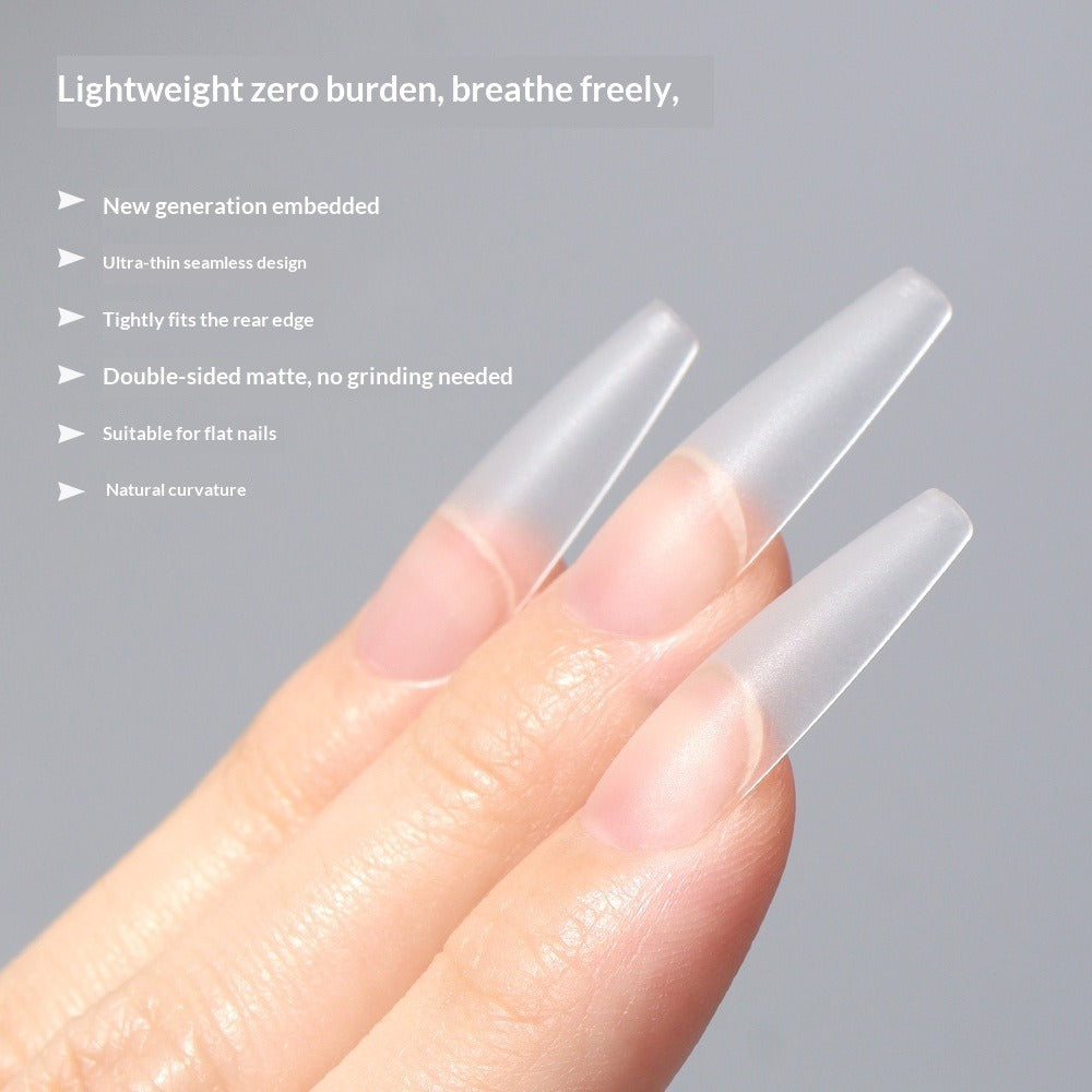 Everyday Collection: "Matte No-File Long Taper" – Matte No-File Long Taper Nail Tips
