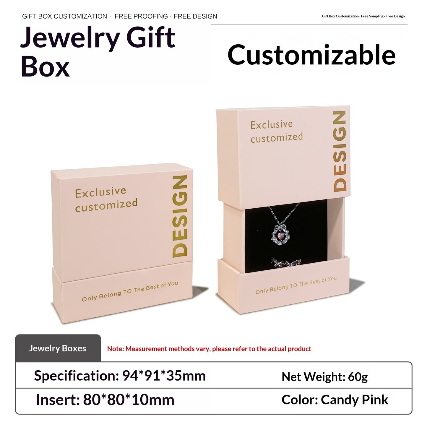 Luxury Drawer Jewelry Packaging Gift Box (MOQ=10)