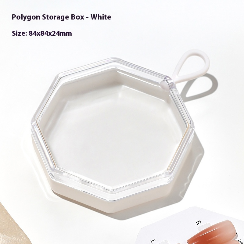 Suspendable octagonal press on nails storage box wholesale