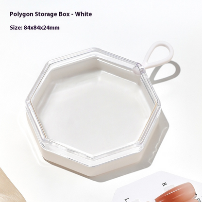 Suspendable octagonal press on nails storage box wholesale