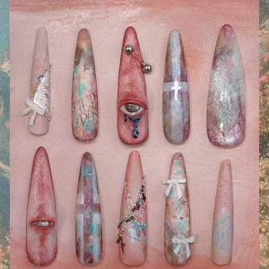 路西法墮落天使穿戴甲 "失樂園" | Handartnails