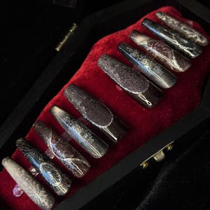 熱感哥德風穿戴甲「日蝕時代 000」 | Handartnails