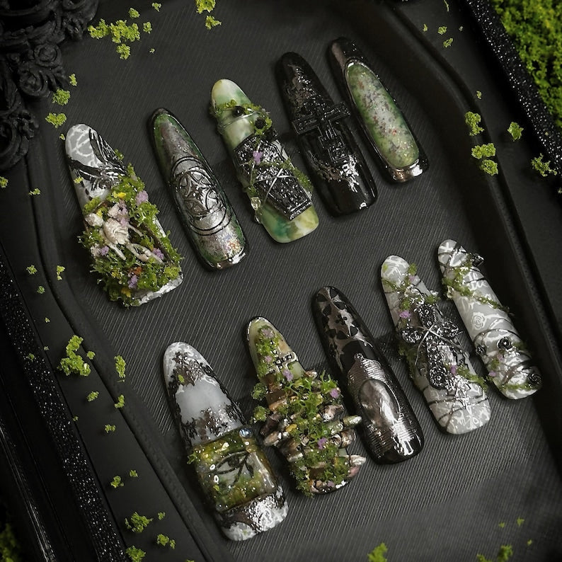 苔蘚哥德穿戴甲 "末日鏽蝕" | Handartnails