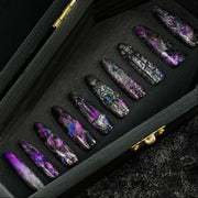 紫色哥德蝙蝠穿戴甲「蝙蝠窗」 | Handartnails