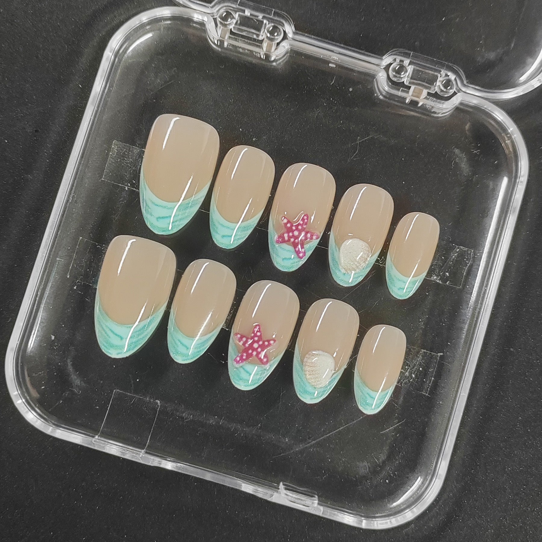 Natural Look Short Almond Press-On Nails | Everyday French Tip & Solid Colors