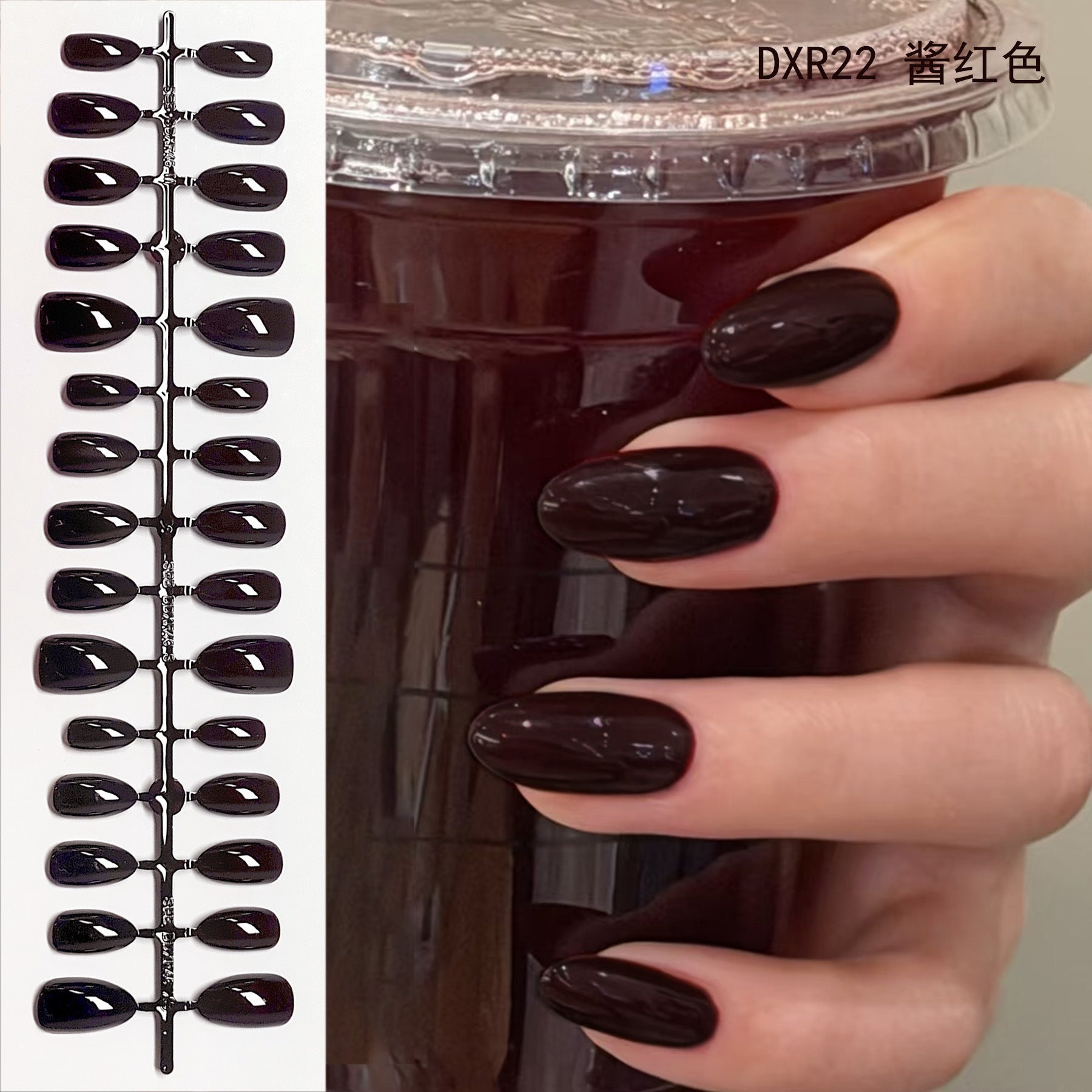 Chic Short Almond Press-On Nails - Classic French & Versatile Colors