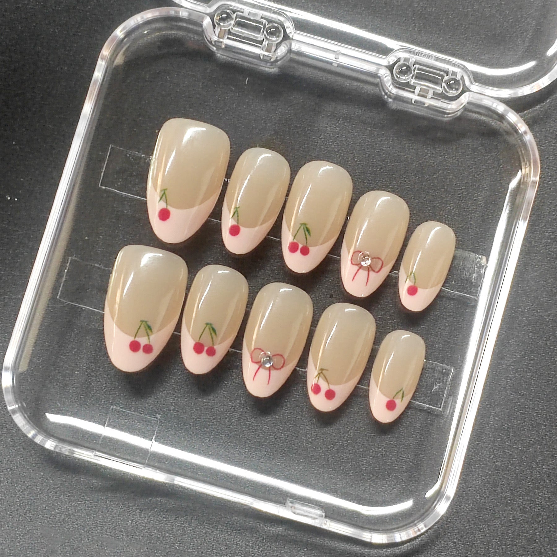 Natural Look Short Almond Press-On Nails | Everyday French Tip & Solid Colors