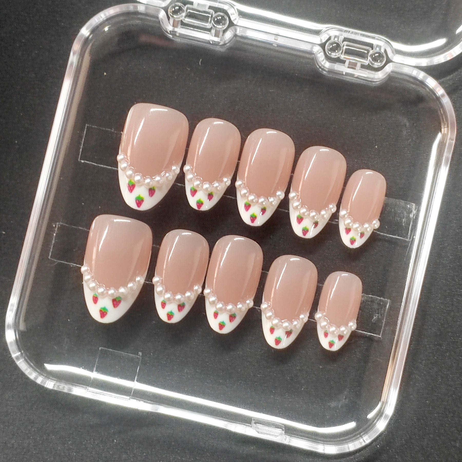 Natural Look Short Almond Press-On Nails | Everyday French Tip & Solid Colors