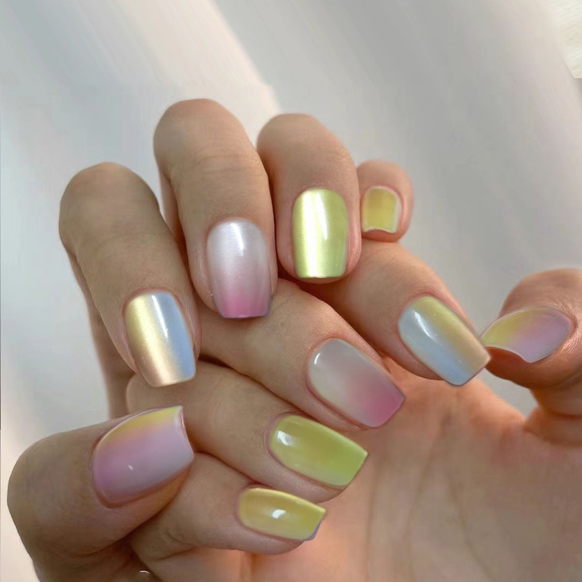 Wholesale Short Cat Eye Press-On Nail Strips - Pre-sized Bulk Tips