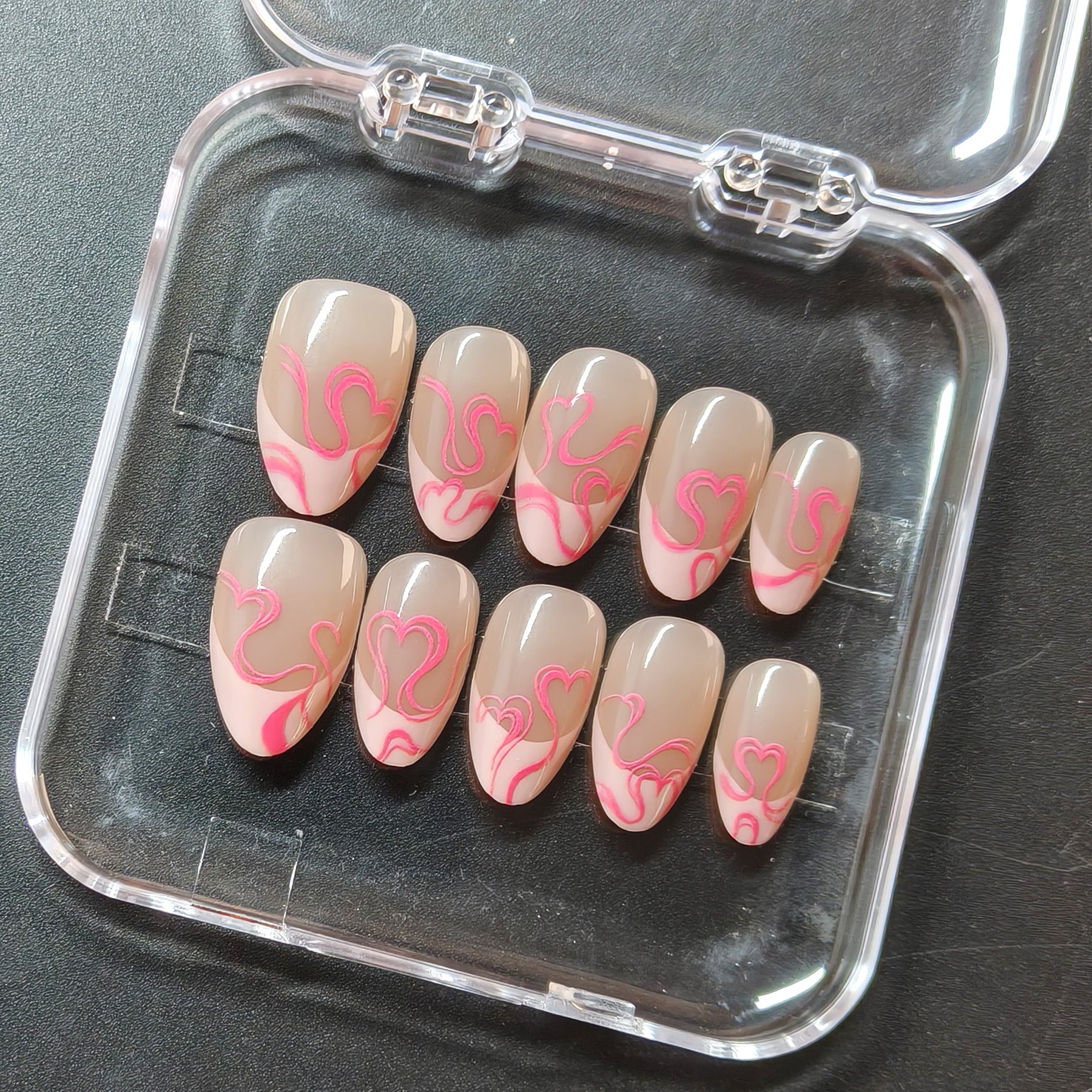 Natural Look Short Almond Press-On Nails | Everyday French Tip & Solid Colors