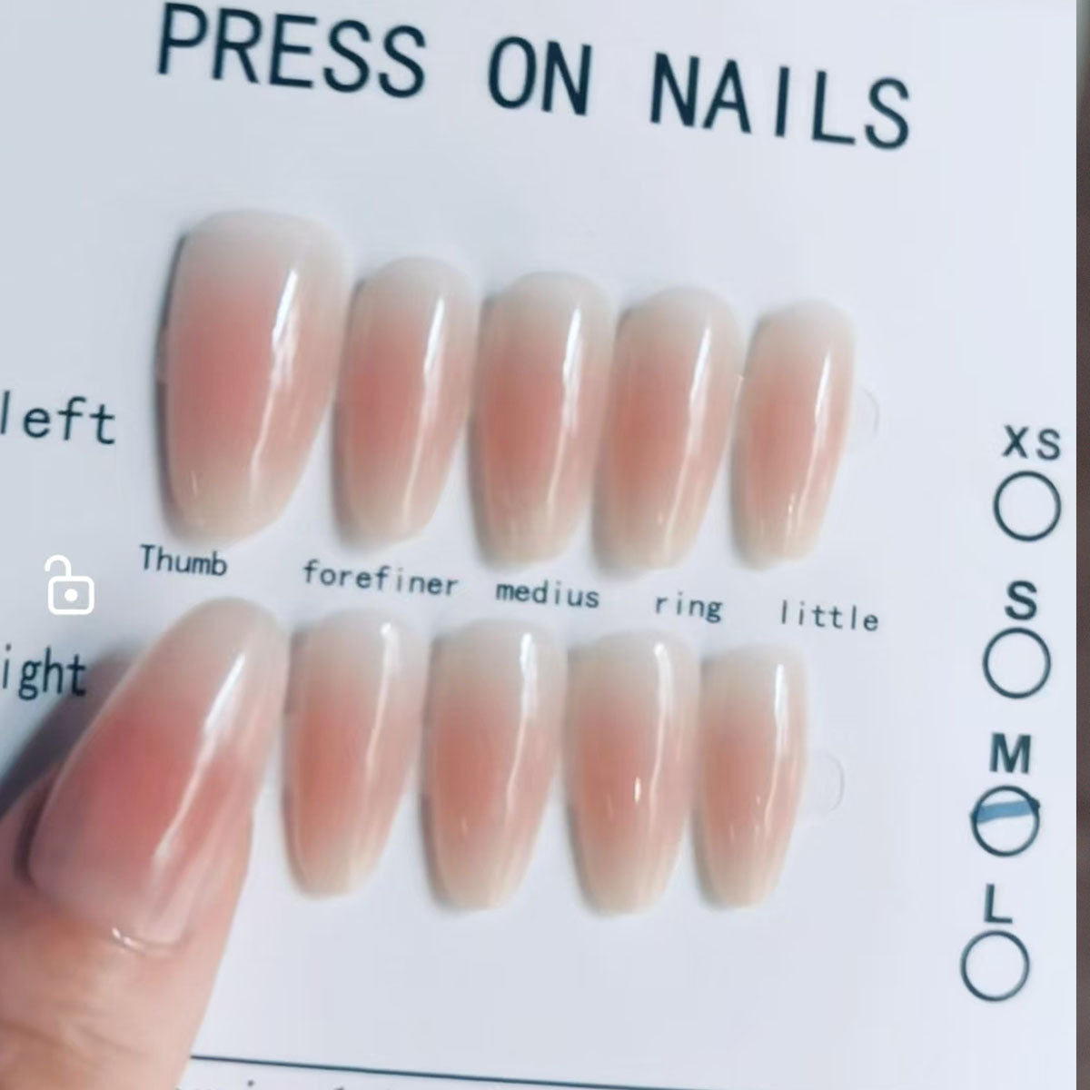 Gentle Blush Ombre & French Tip Press-On Nails | Sheer Nude