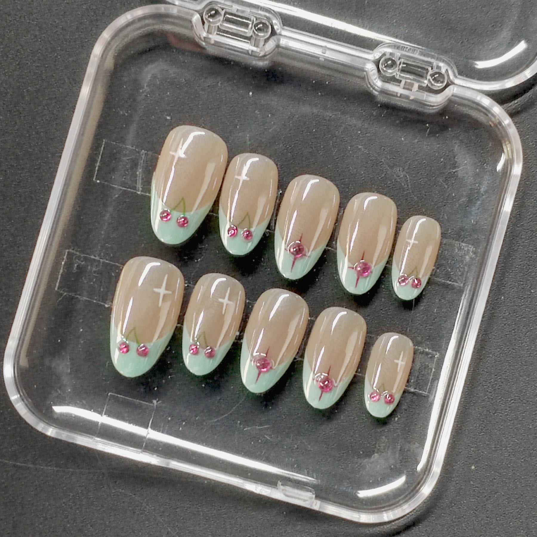 Natural Look Short Almond Press-On Nails | Everyday French Tip & Solid Colors