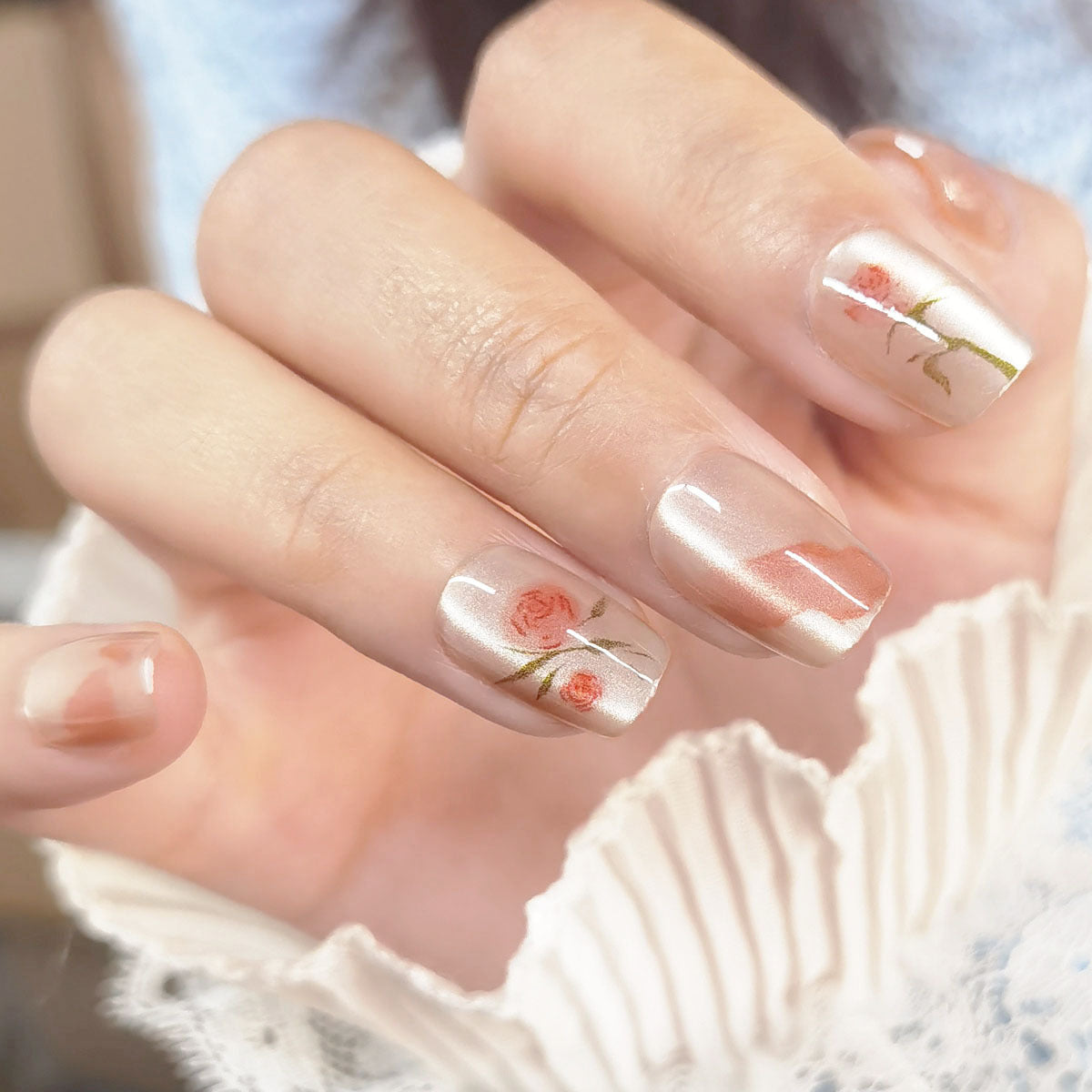 Wholesale Short Cat Eye Press-On Nail Strips - Pre-sized Bulk Tips