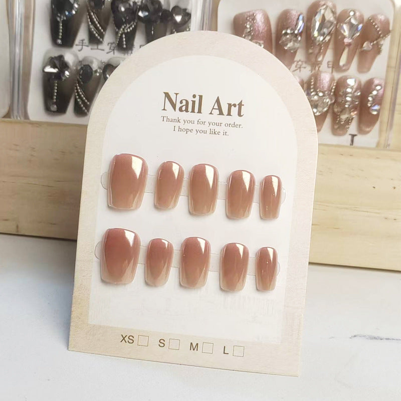 Gentle Blush Ombre & French Tip Press-On Nails | Sheer Nude