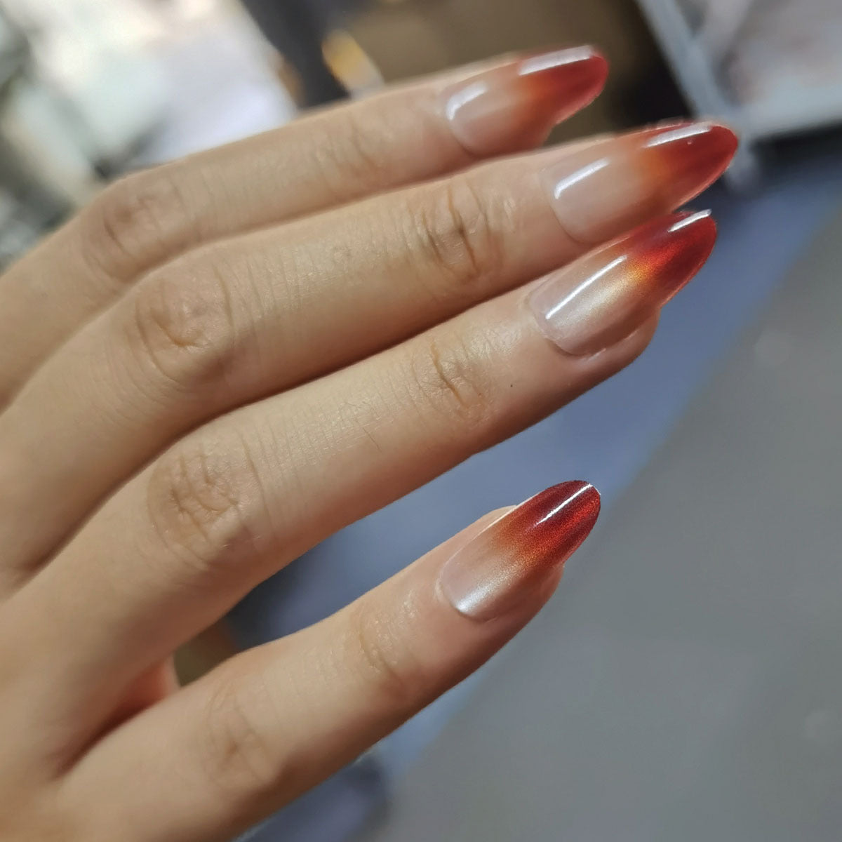 Gentle Blush Ombre & French Tip Press-On Nails | Sheer Nude