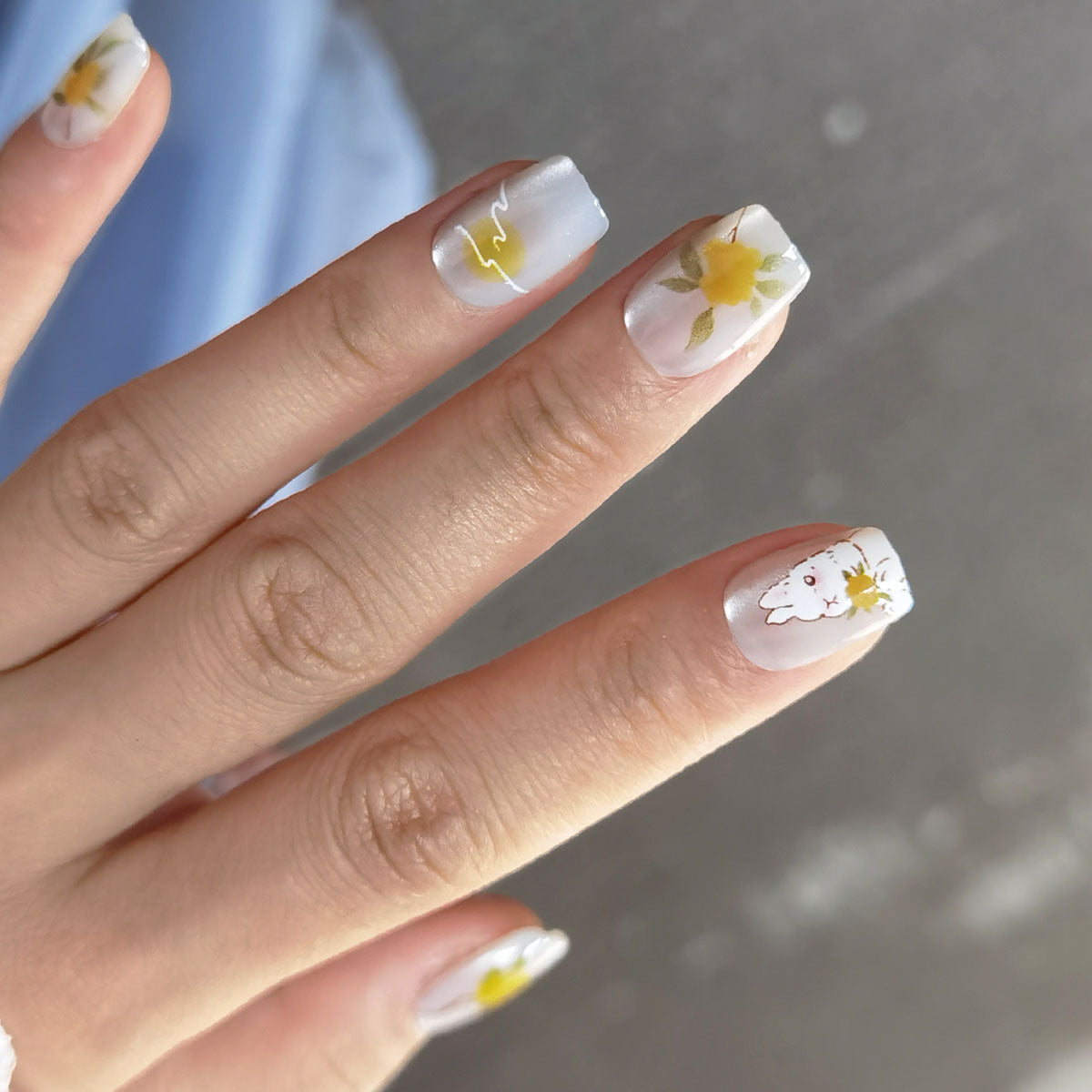 Wholesale Short Cat Eye Press-On Nail Strips - Pre-sized Bulk Tips