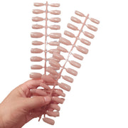 Glossy Nude Full Cover Press-On Nail Tips | Solid Color Blanks