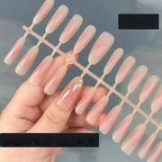 蜜桃腮紅漸層霧面穿戴甲空白甲片 | DIY 甲片
