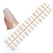 Premium Sheer Nude White Press-On Nail Blanks | Flexible DIY Base Tips