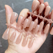 Natural Nude Pink Glossy Press-On Nails