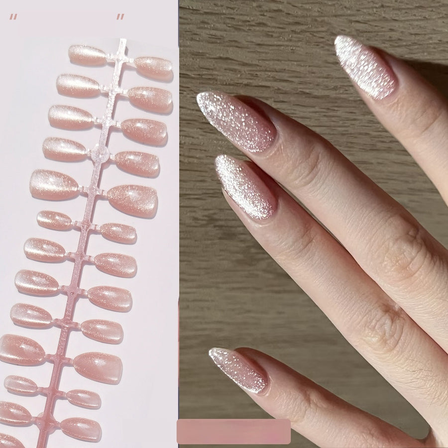 Chic Short Almond Press-On Nails - Classic French & Versatile Colors