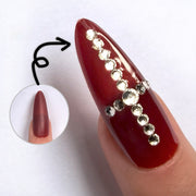Matte Cherry Red Press-On Nail Blanks - DIY Nail Art Bases (30 Pcs)