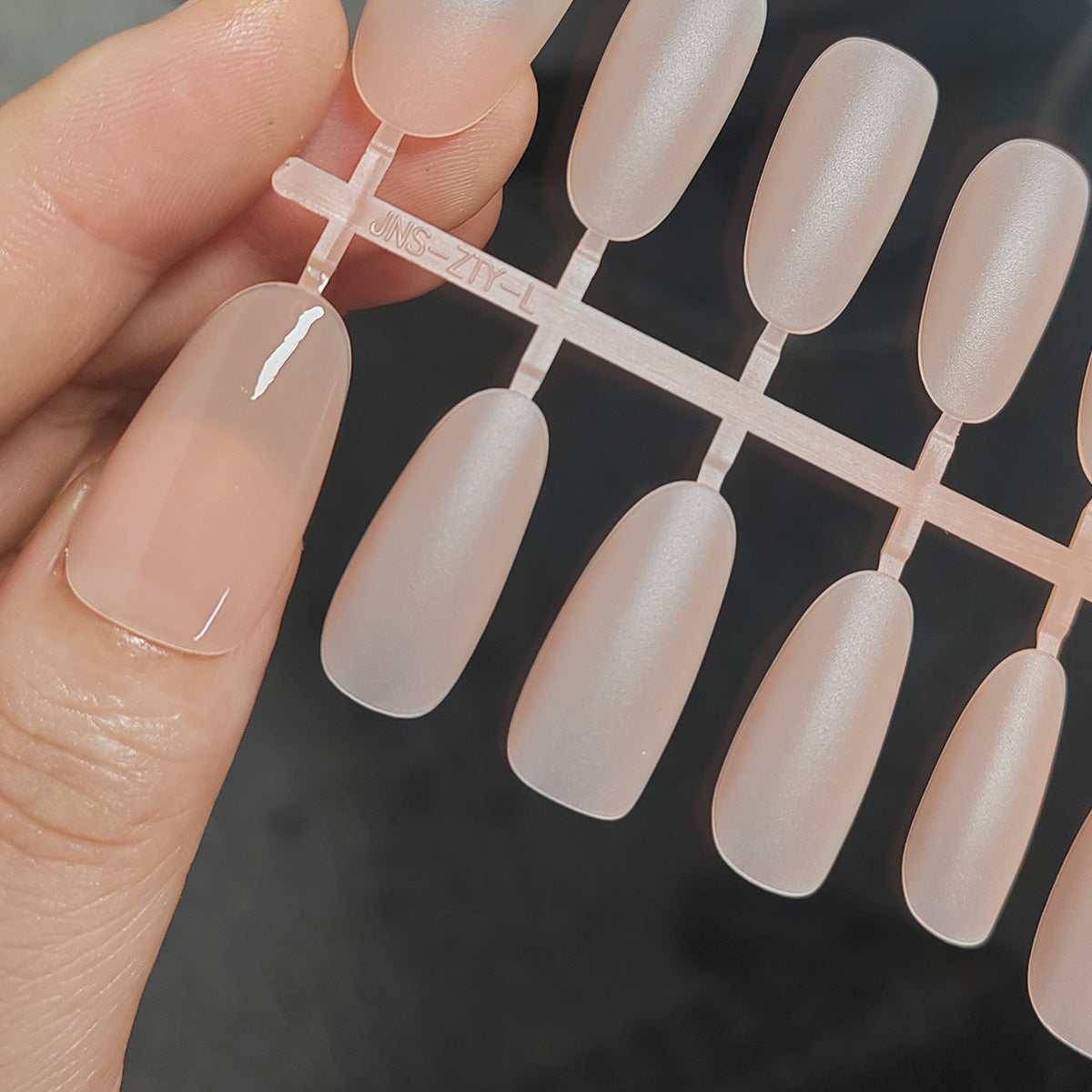 Wholesale Matte Colored Oval Press-On Nail Blanks for DIY