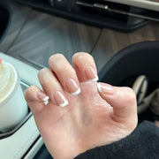 Classic Nude Pink French Tip Press-On Nails