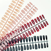Wholesale Matte Colored Oval Press-On Nail Blanks for DIY